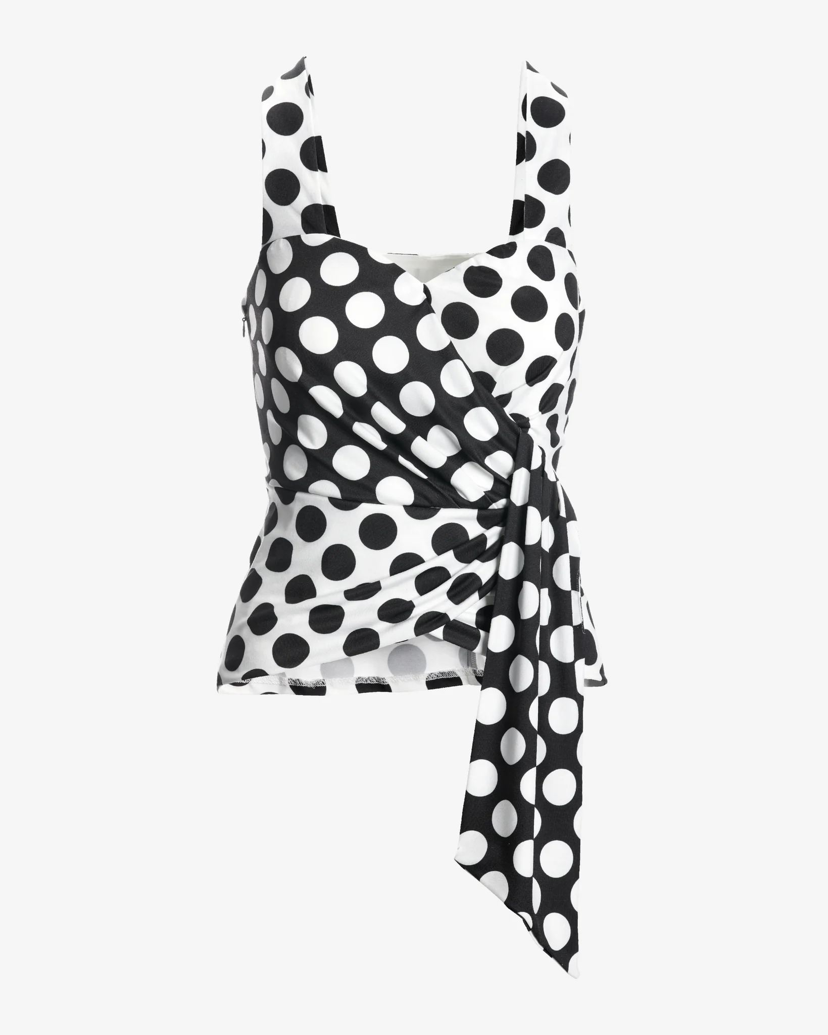 So Chic Polka Dot Top Black/white - Mycitystee