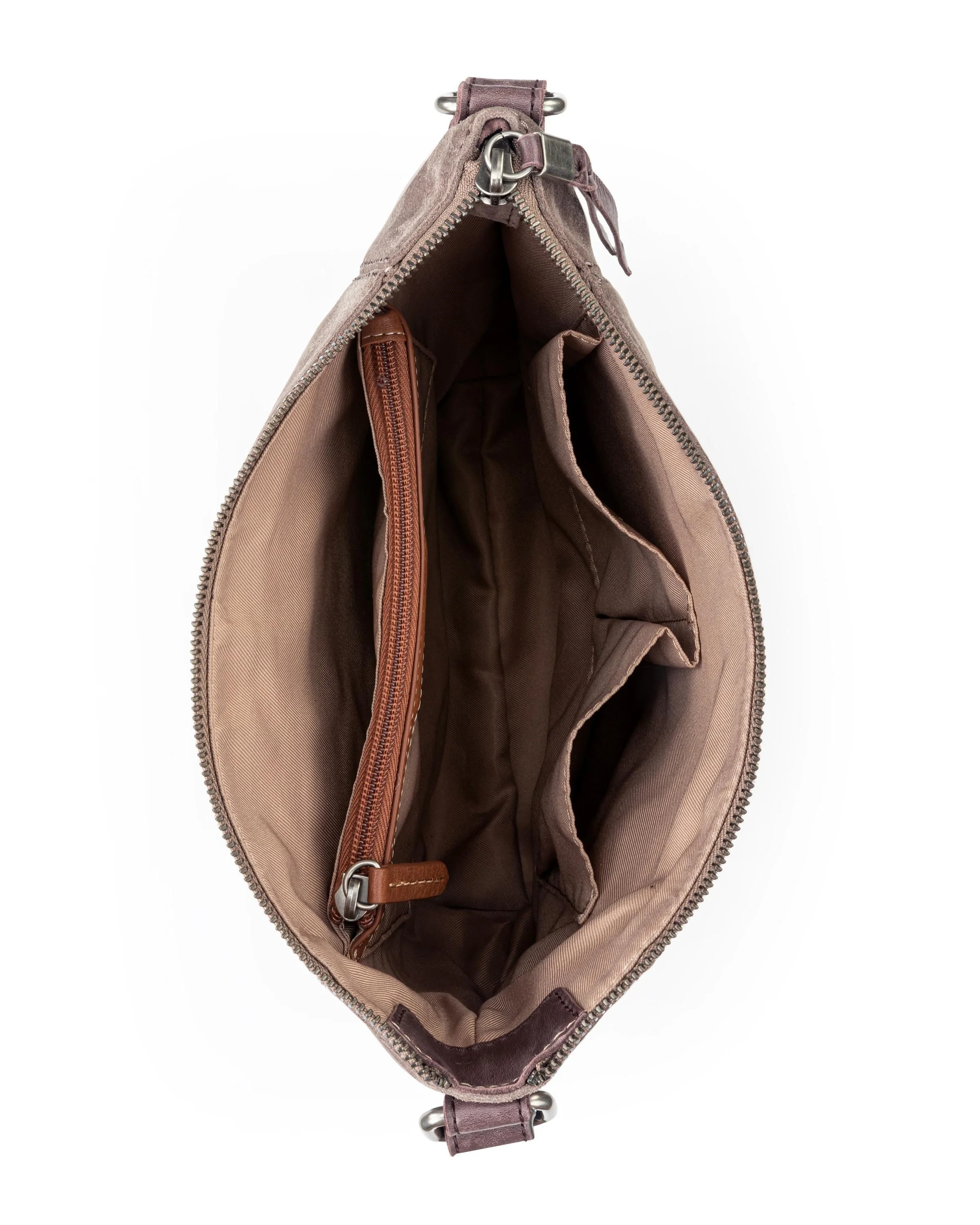 Ashland Crossbody - Leather - Mushroom Suede - Mycitystee