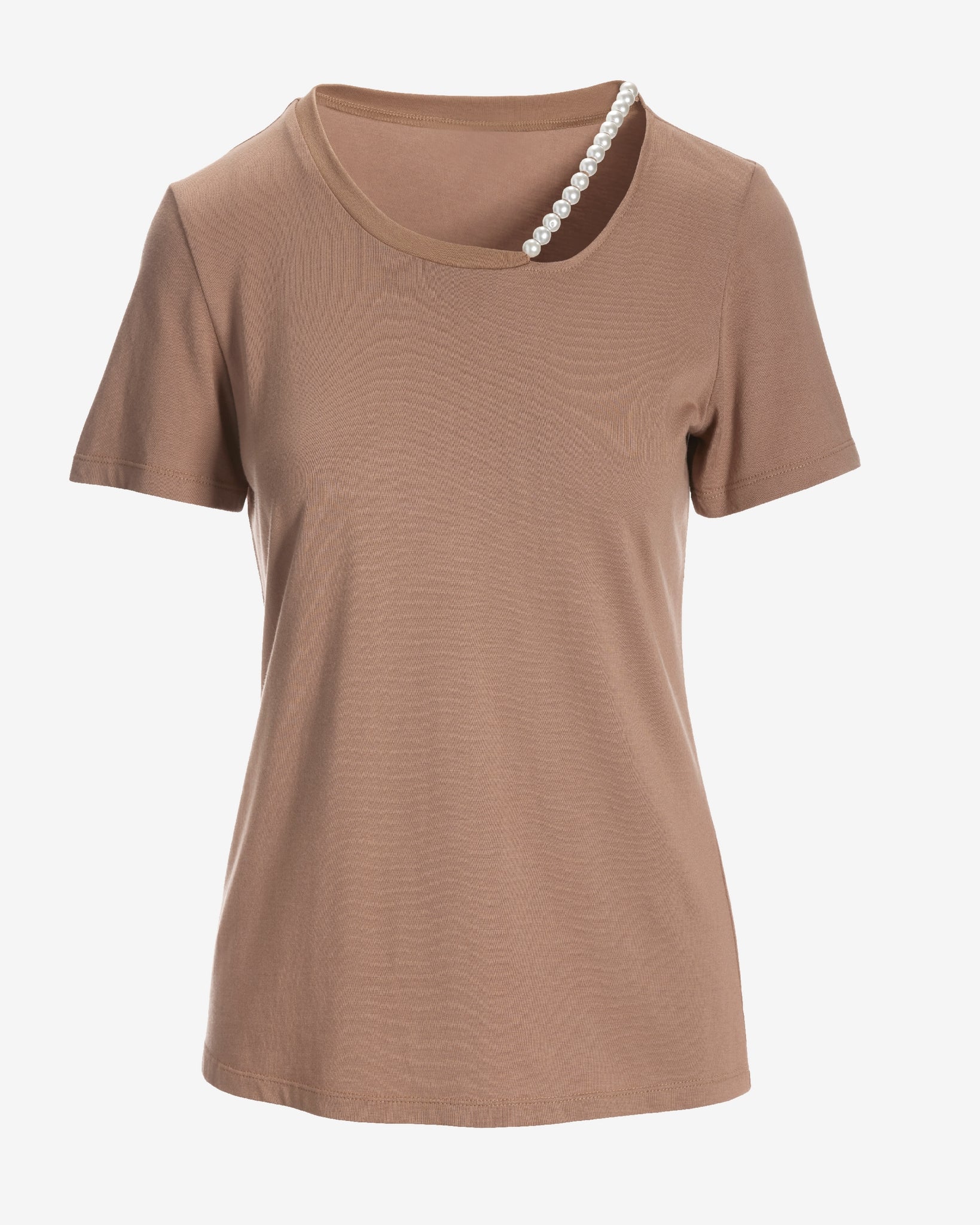 Pearl Cut Out T Shirt Chanterelle - Mycitystee