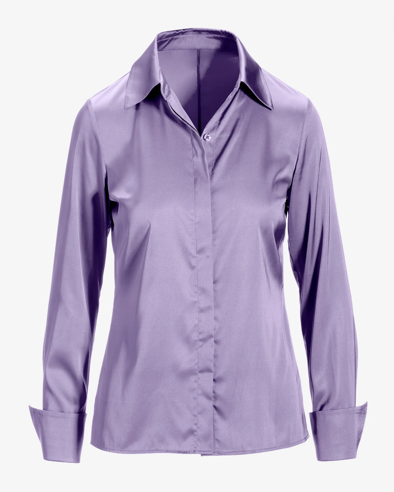 Sophia Button-Up Charmeuse Blouse Sand Verbena - Mycitystee