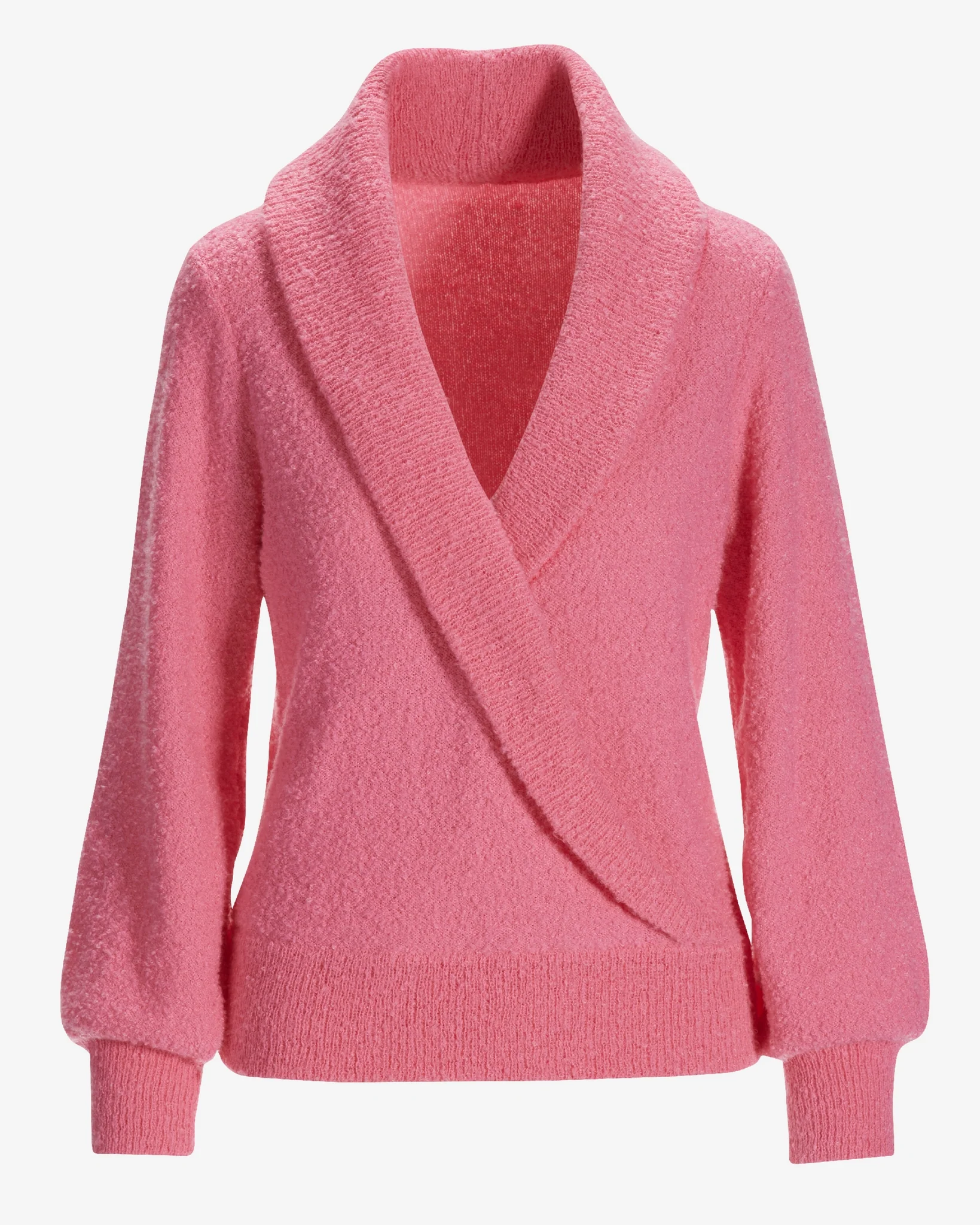Shawl Collar Cozy Sweater Pink - Mycitystee