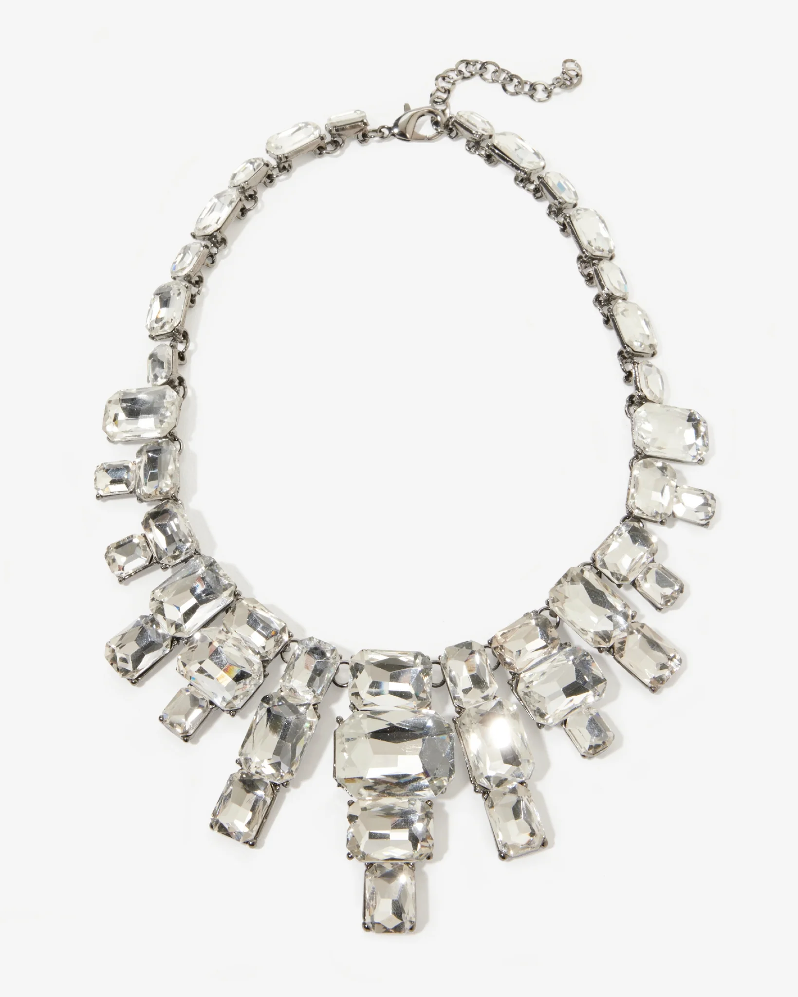 Gem Drop Necklace Silver - Mycitystee