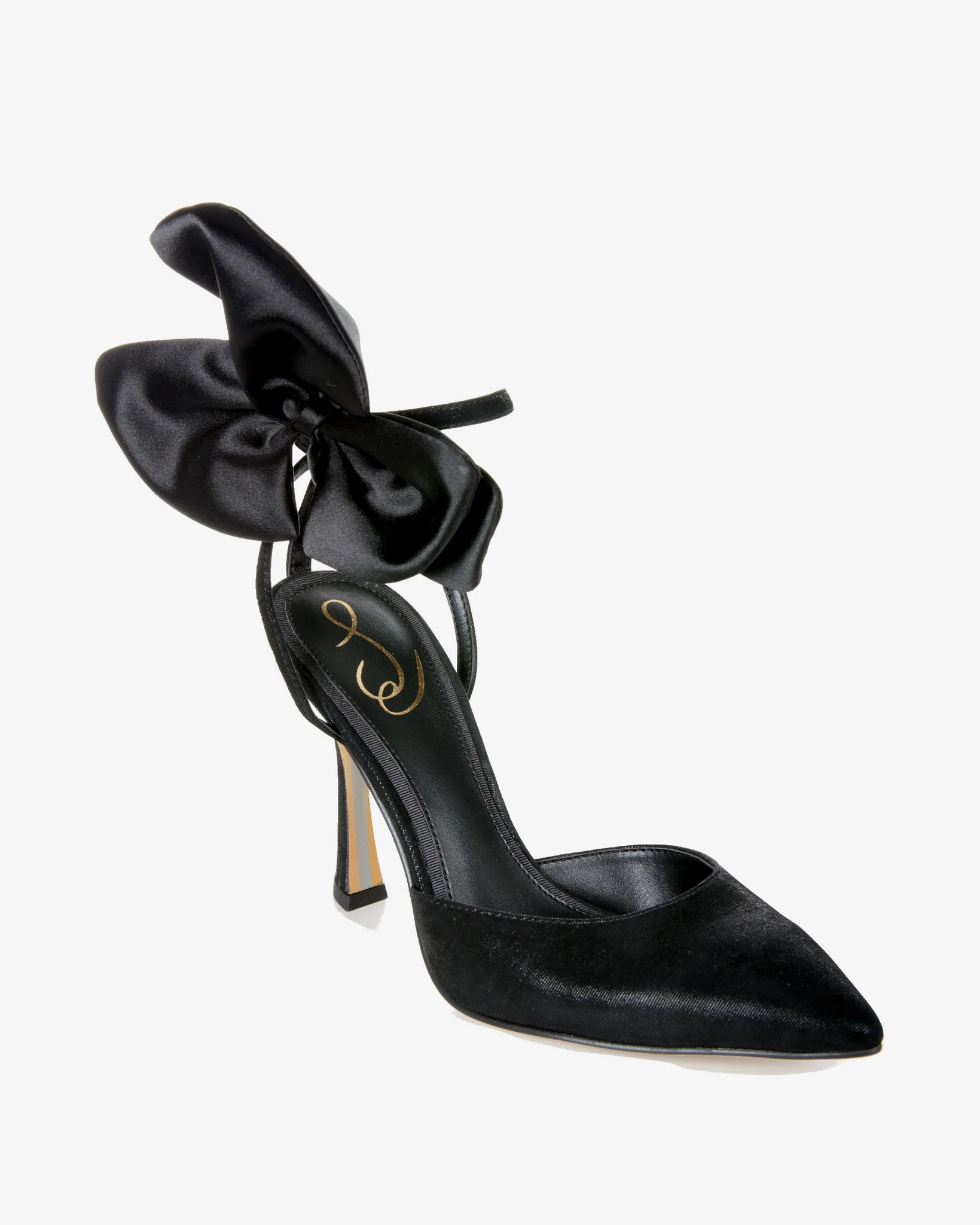 Bow Pointed Toe Heel Black - Mycitystee