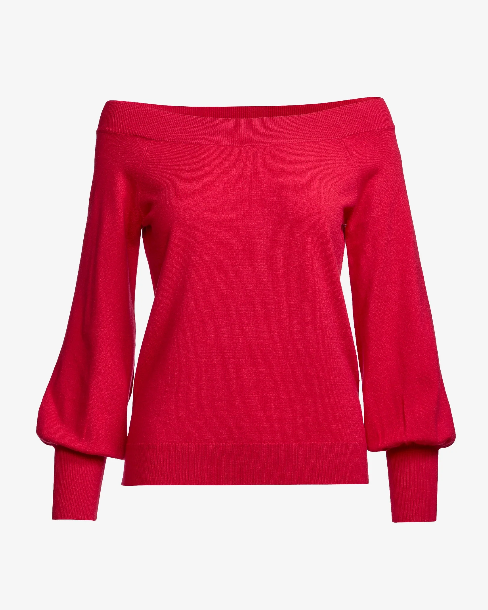 Lightweight Slouchy Sweater Rose Red - Mycitystee
