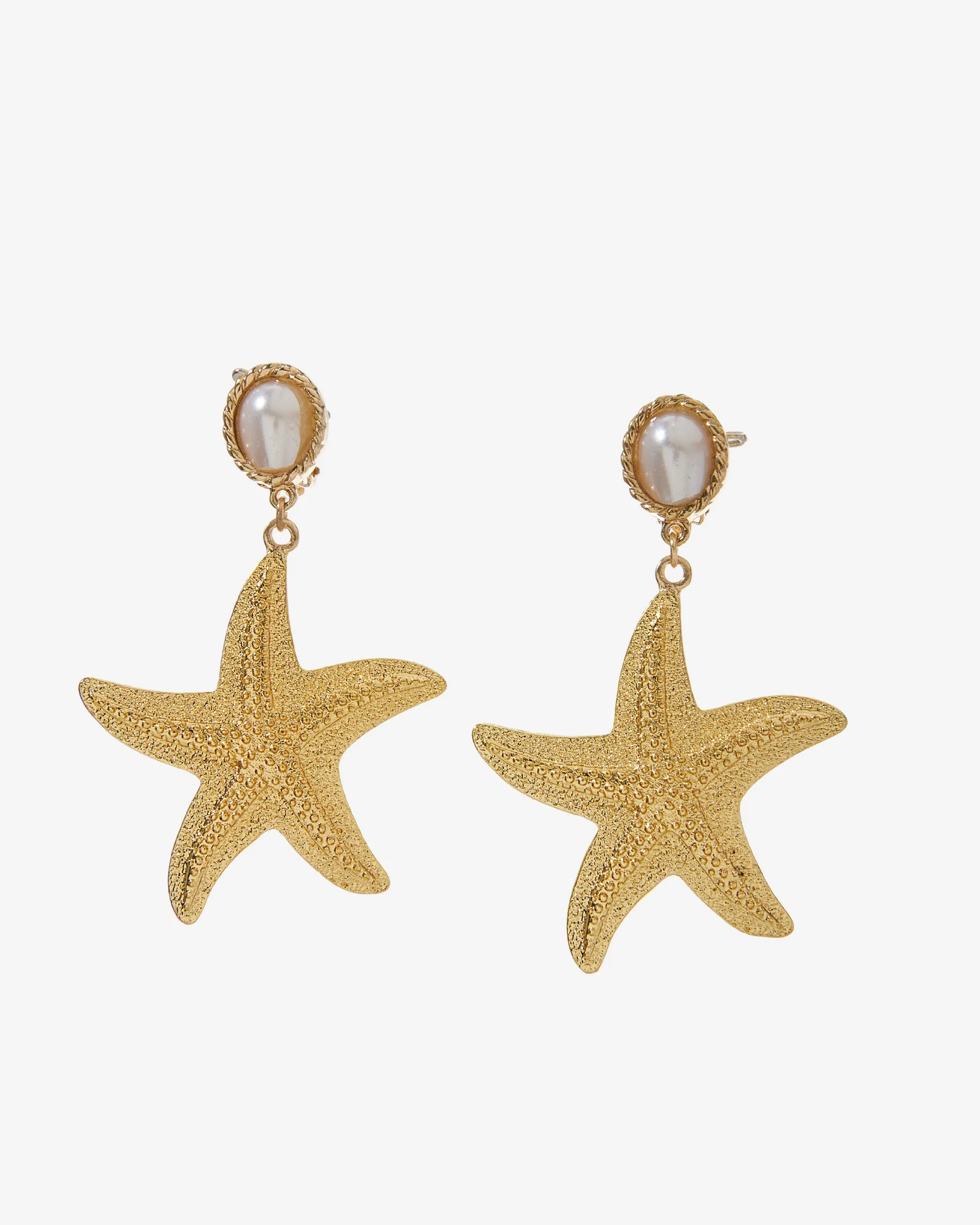 Pearl Sea Shell Earring Gold - Mycitystee
