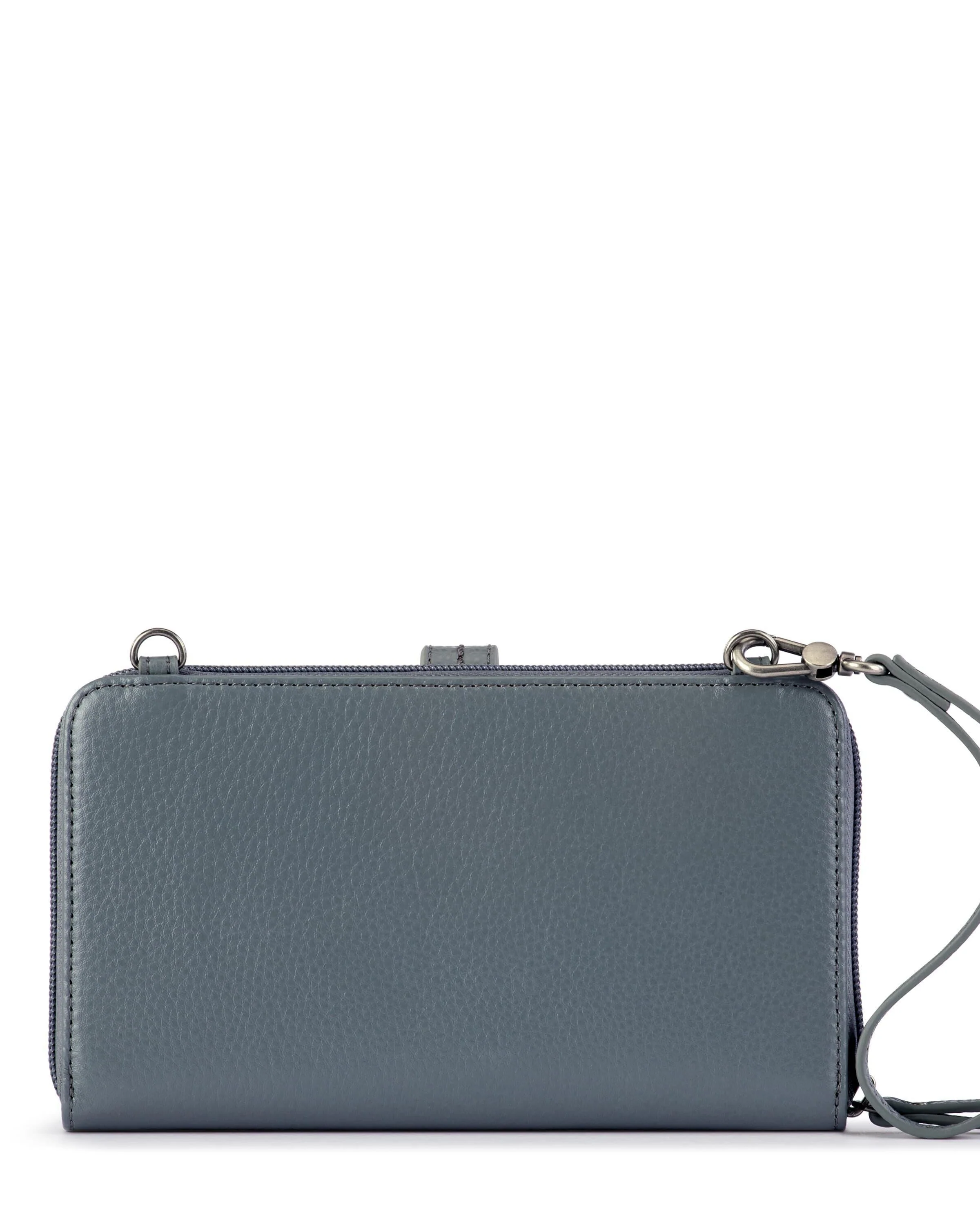 Iris Smartphone Wallet - Leather - Dusty Blue Block - Mycitystee