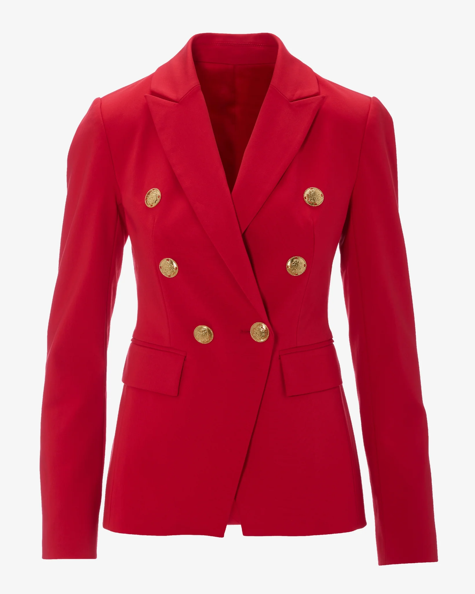 Modern Double-Breasted Blazer Racing Red - Mycitystee